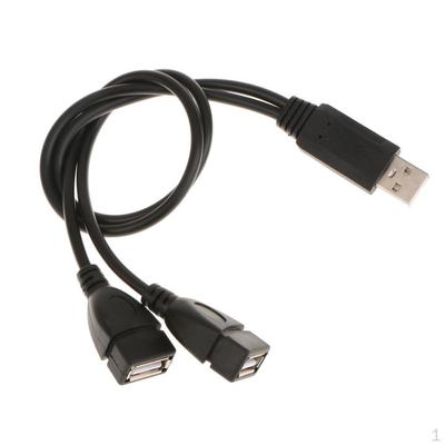 Cablu adaptor hub USB 2.0 mascul la femel dublu