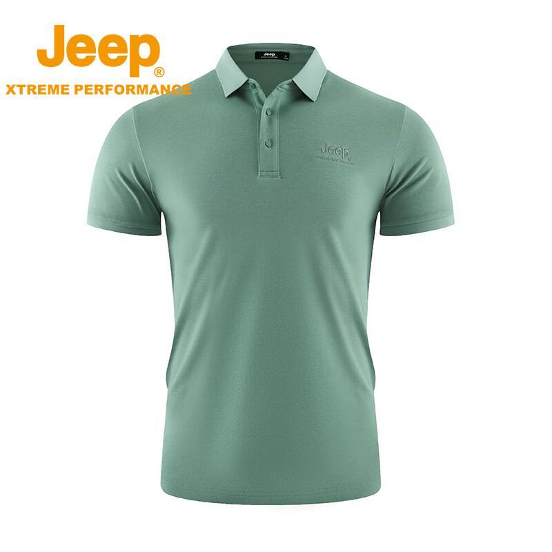 Jeep Men's Loose Fit Quick-Dry Polo Shirt