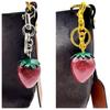Strawberry Cherry Keychain Ornaments Car Keyring Cute Cherry Charms  Couple