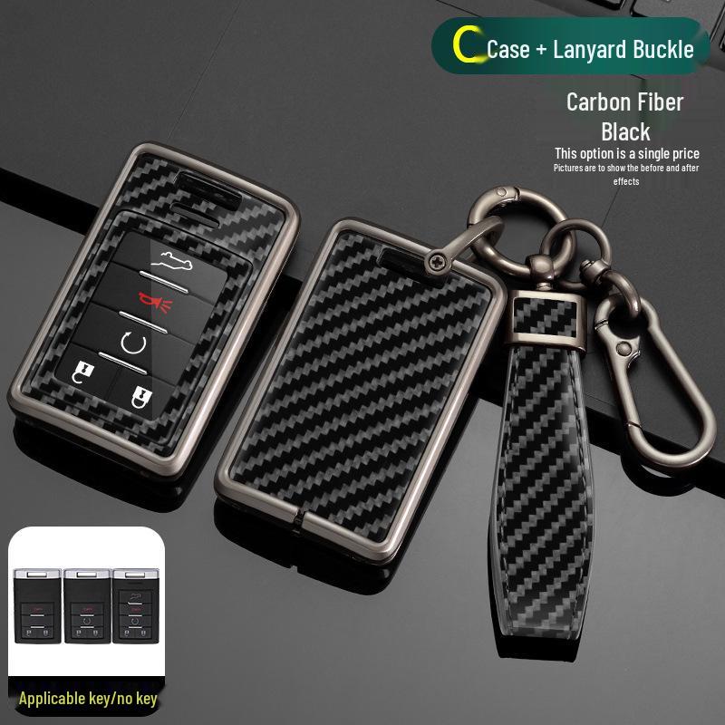 Premium Key Case for Cadillac XTS, SLS, Seville, CTS, SRX, Escalade, ATS - Men's Luxury Accessory