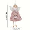 Christmas Angel Ornaments, 1/3Pcs Plush Angel Doll Hanging Decor, Festive Xmas Tree Ornaments for Home Party, Holiday Gift