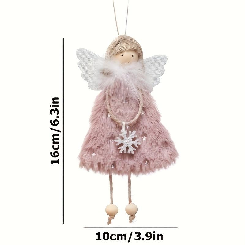Christmas Angel Ornaments, 1/3Pcs Plush Angel Doll Hanging Decor, Festive Xmas Tree Ornaments for Home Party, Holiday Gift