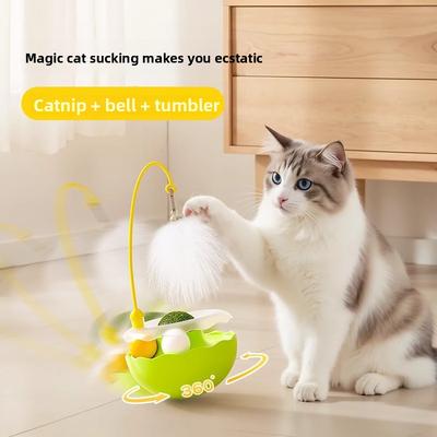 Katzenspielzeug, Selbstunterhaltende und Unterhaltsame Katzenstäbe, Katzenspielzeug, Babykatzenpuppen, Drehtellerbälle, Haustierkatzenspielzeug für kleine Katzen zum Spielen