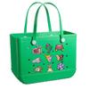 24pcs Fun Summer Silicone Bag Clips – DIY Detachable Summer Fashion Decor Charms for Bags & Sandals