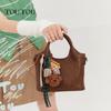 Toutou Women's Basket Bag, Shoulder Tote Bag, Crossbody Bag