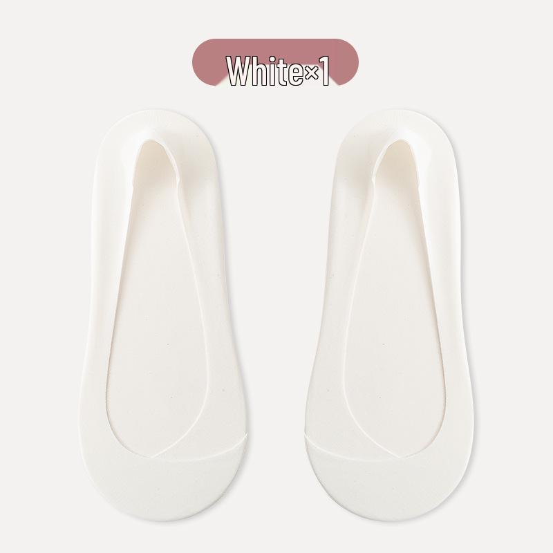 

Женские носки-лодочки из ледяного шелка, нескользящие, невидимые - Летние тонкие, с низким вырезом, совместимые с высоким каблуком, стиль кроссовер One Size