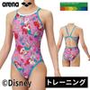 Swimsuit Training One Piece Pink x Blue M [Arena] (Open Back) Women's (PKBL)