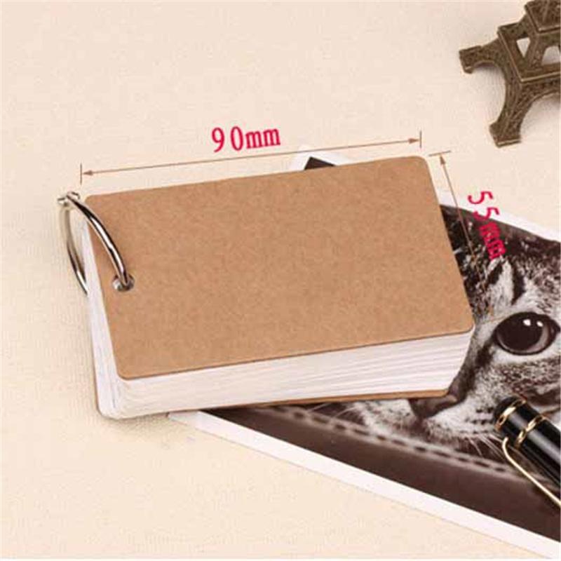 50-Pack Thick Blank Mini Spiral Bound Pocket Notebooks Students Word Learning Memo Journaling Portable Small Notepad with Metal Rings