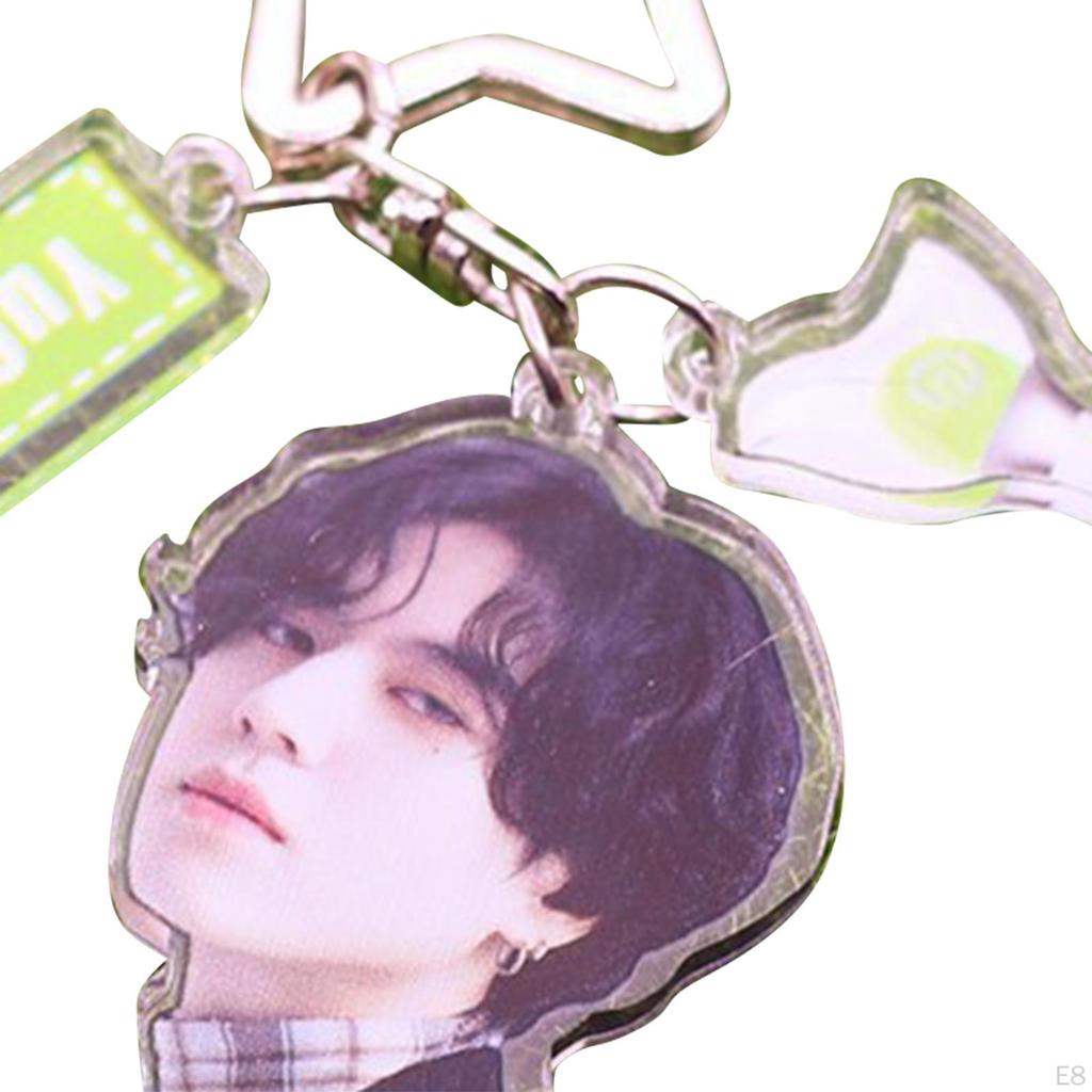 Acrylic Keychain Portable Versatile Adorable Keyring for Women Birthday Gift Style A
