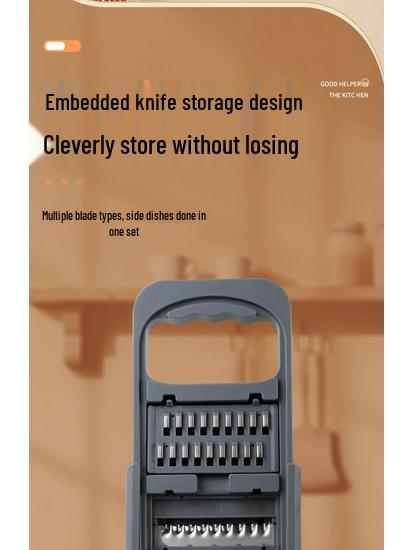 Multifunktionaler Gemüseschneider und -reibe aus 316er Edelstahl