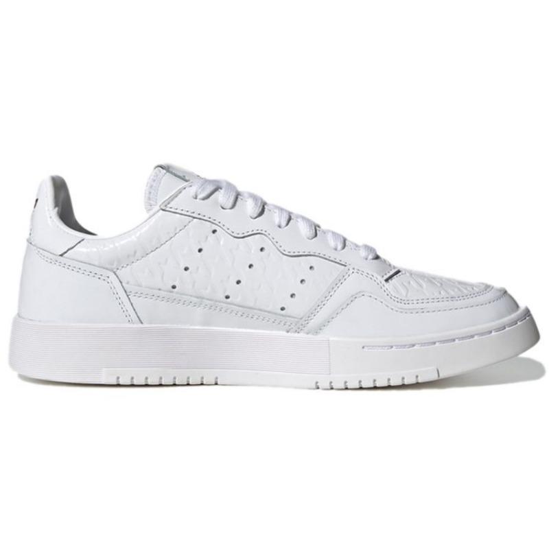 adidas Oryginalne Super Court Sportowe Amortyzujące Trwałe Niskie Trampki Damskie Trampki Białe FU9958