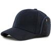 HT5009 Baseball Cap New Autumn Winter Caps for Men Thick Warm Snow Ski Earflap Cap Fleece Lined Wool Baseball Hat Father Dad Hat