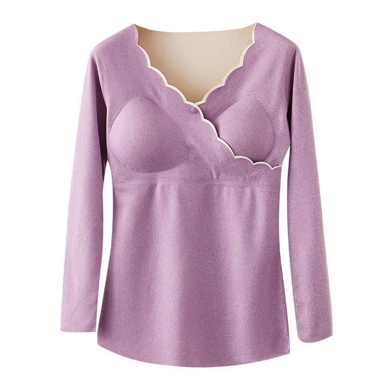 Umstandspflege Herbst/Winter Anzug mit Brustpolstern & Deutscher Samt Warme Unterwäsche