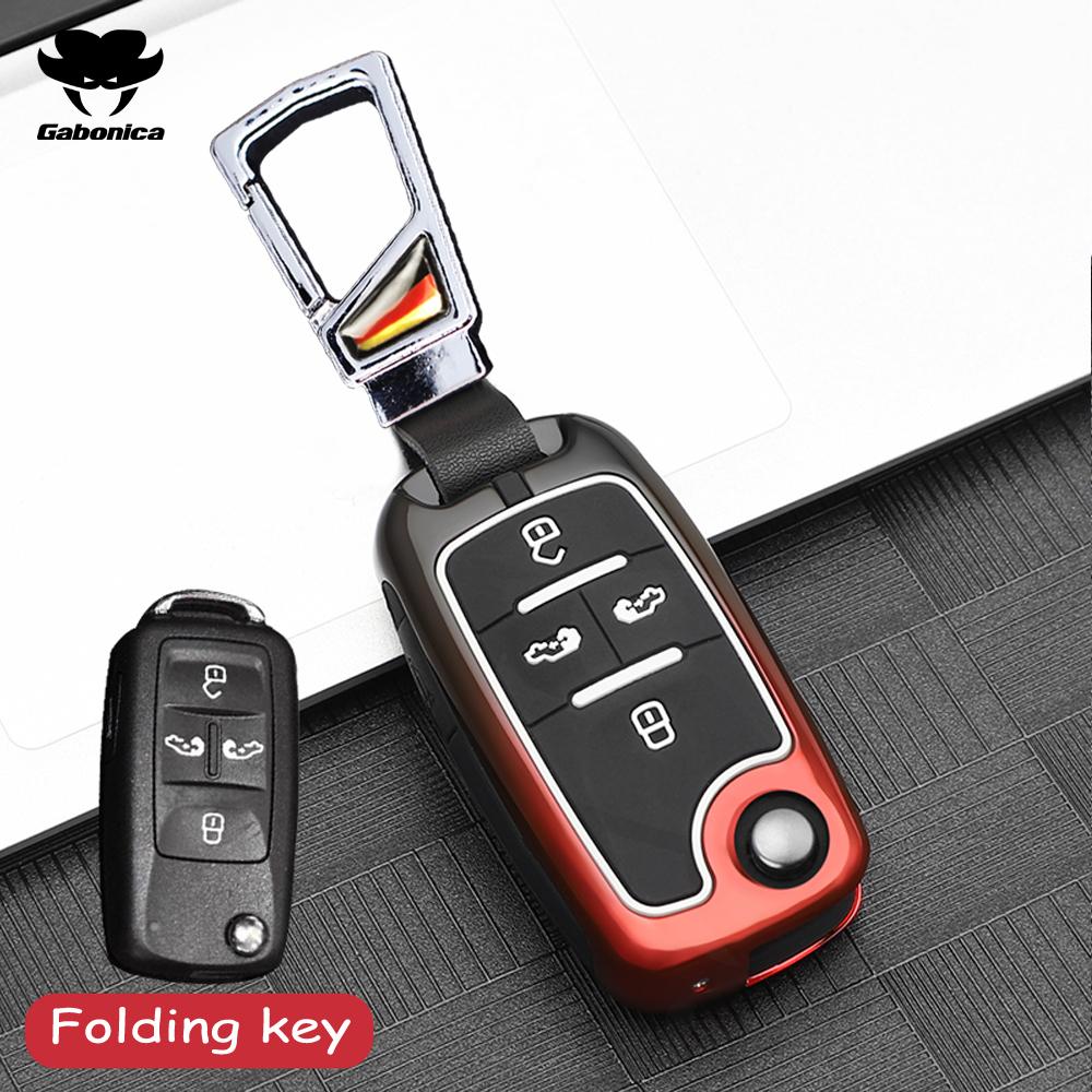 Zinc Alloy Car Key Case Full Cover Shell For VW Volkswagen Sharan Crafter Multivan for Seat for Seat Alhambra Remote Key Shell