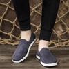 New men's low-top shallow-mouth flat shoes casual dad shoes old Beijing men's walking shoes one-pedal lazy shoes
