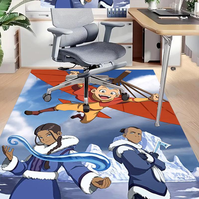 Airbender'S Adventure Carpet For Playroom Bedroom Living Room Sofa Home Decorkids Game Area Rug Nonslip Floor Mat