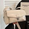 New Korean Style Underarm Small Square Bag Trendy Women Fashionable Button Design Crossbody Bag Autumn Winter One Shoulder Bag