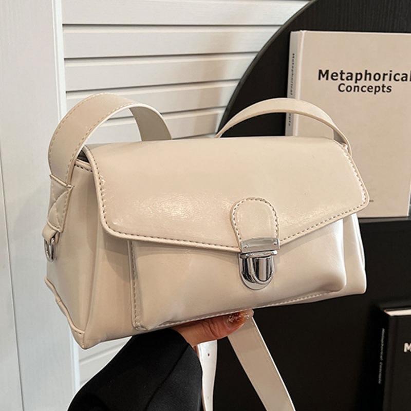New Korean Style Underarm Small Square Bag Trendy Women Fashionable Button Design Crossbody Bag Autumn Winter One Shoulder Bag