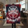 1 Stück Flannelldecke mit Satansymbol-Aufdruck, Hohe Qualität für alle Jahreszeiten, Heimdekoration, Wärme und Komfort, Perfekt für Weihnachtsgeschenke