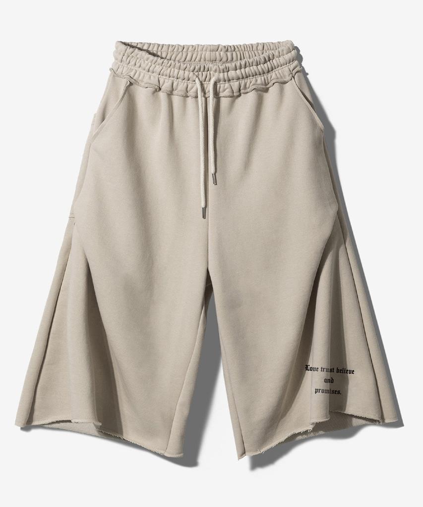 Paensyo Guadalupe Geometry 3/4 Sweat Pants - Sand