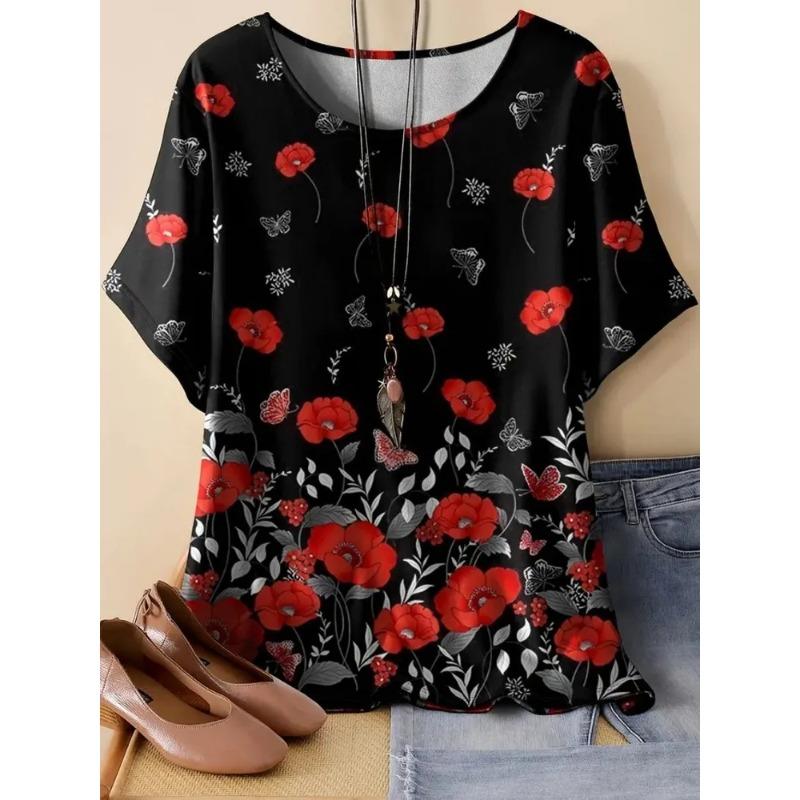 3D Printed Summer Fashion Women's T-Shirt Breathable Versatile Trend