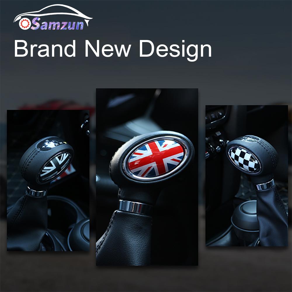 Car Gear Shift Knob Panel Decal Cover Sticker Decoration For Mini Cooper F54 F55 F56 F57 F60 Clubman Styling Shifter