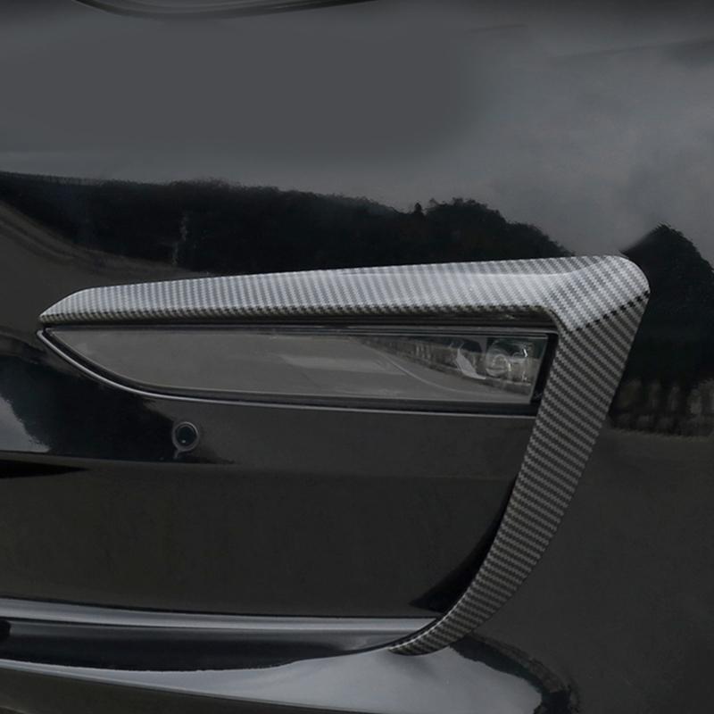 Front Fog Light Eyelid Eyebrow Molding Stripe ABS Decal Pre-Cut Sticker for Car Styling