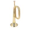 C Key Spanish Bugle Brass Cavalry Trumpet Blowing Pipe Instrument 11cm Diameter 34cm Height Mouthpie
