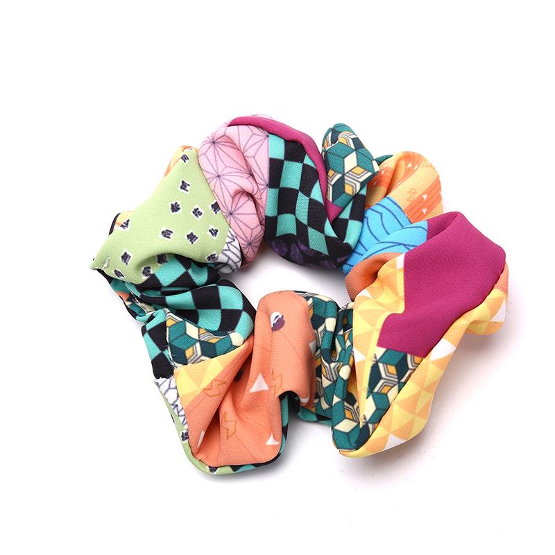 Demon Slayer: Kimetsu No Yaiba Scrunchie Elastic Handmade Headbands