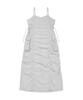 Wacky Willy [26Ss] Women'S Nylon Bustier Dress Light Gray