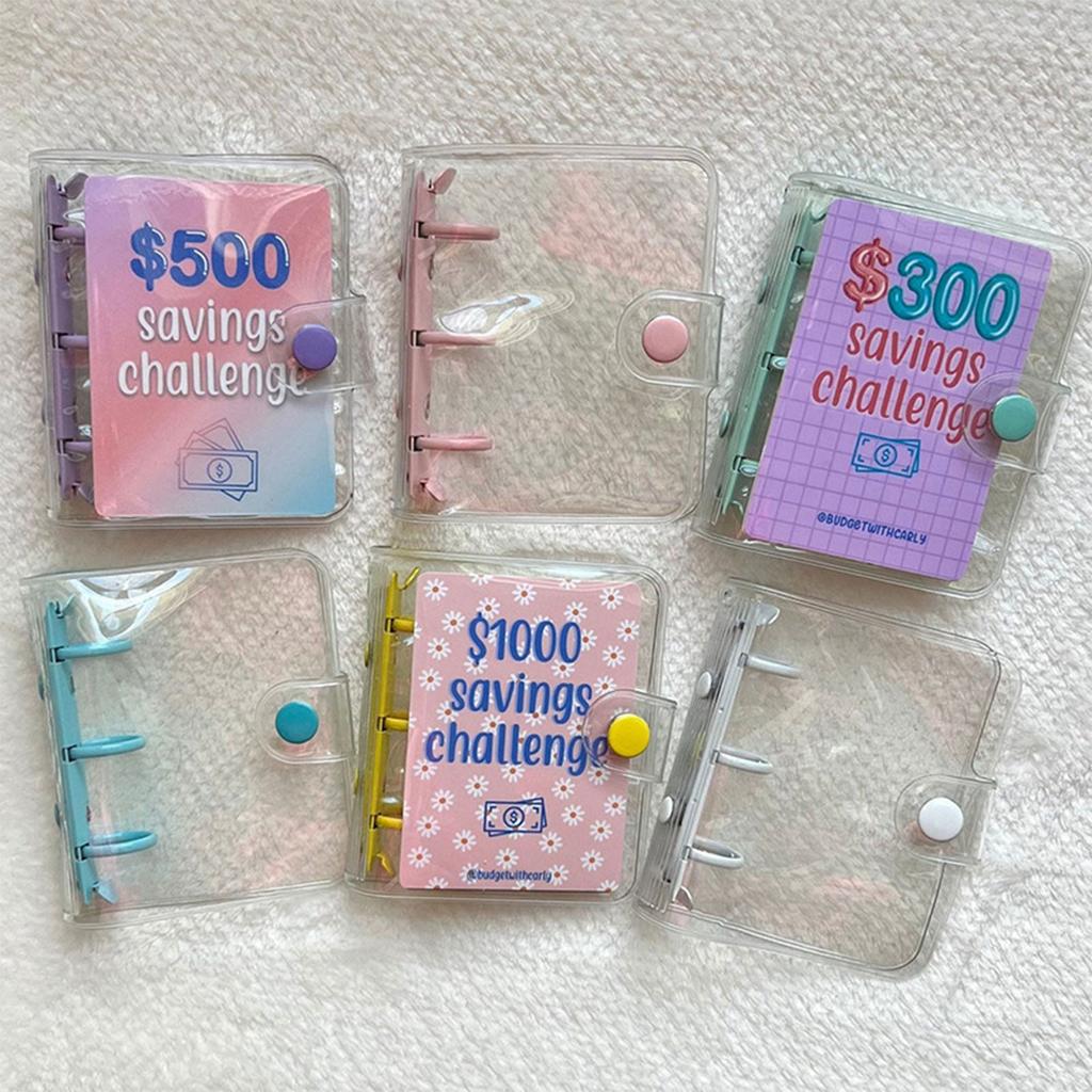 Money Saving Challenge Binder Budget Notebook Binder $150 300 500 1000 Savings Challenges Notebook Binder Organizer