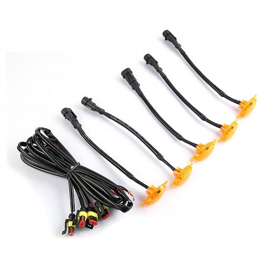 Universal LED Car Lights Front LED Grille Lights With Harness Eagle Eye Lamp For Pickup Off-Road SUV Ford Toyota Car Accessories Neon Lights 4