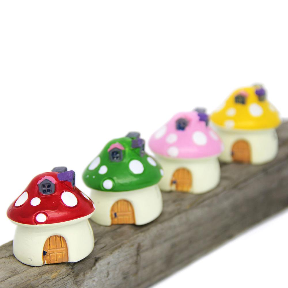 Mushroom Craft Office Bonsai Decoration Miniature Figurine Micro Landscape Fairy Garden Ornament