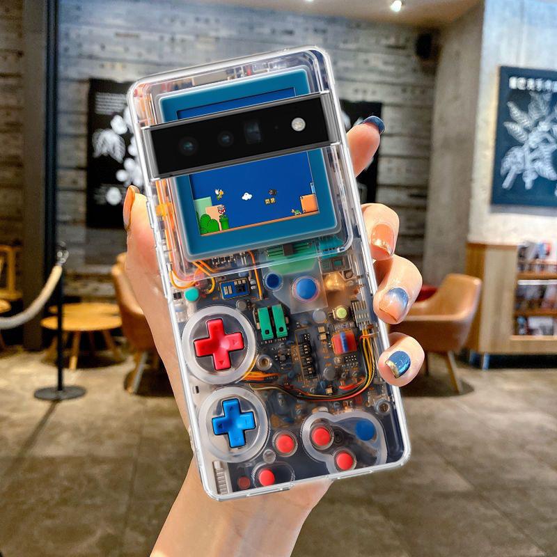 Phone Case Cover for Google Pixel 9,8,7,6,5,4,4XL,7A,6A,5A,4A,3A,Pro,XL,5G Transparent Soft TPU Shell Painted Gaming Consoles Pixel 5