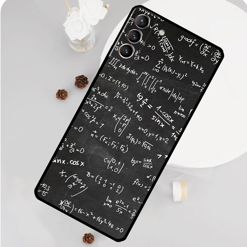 Physics Science Maths Formula Case For Samsung Galaxy S23 FE S20 S21 S22 Ultra S8 S9 S10 Plus Note 10 20 Ultra Soft Cover