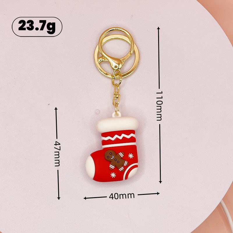 Cute Santa Claus Christmas Keychain Pendant - Backpack or Car Ornament & Children's Gift
