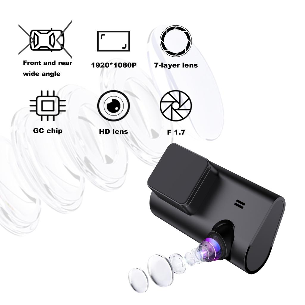 3.16inches IPS WiFi Dual lens Dashcam Car Camera front rear Night Vision Recording Loop Dash Recorder Vehicle Accessories