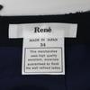 Rene 6834250 Tweet Slit Ribbon Midi Skirt skirt 34 Pink x navyUsed