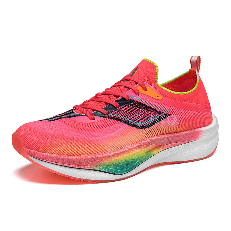 Feidian 4 Echte Explosive Carbon Board Laufschuhe Reibungsgeräusch Herrenschuhe Atmungsaktive Mesh Sneaker Ultraleichte Weiche Sohle Freizeitschuhe Damen