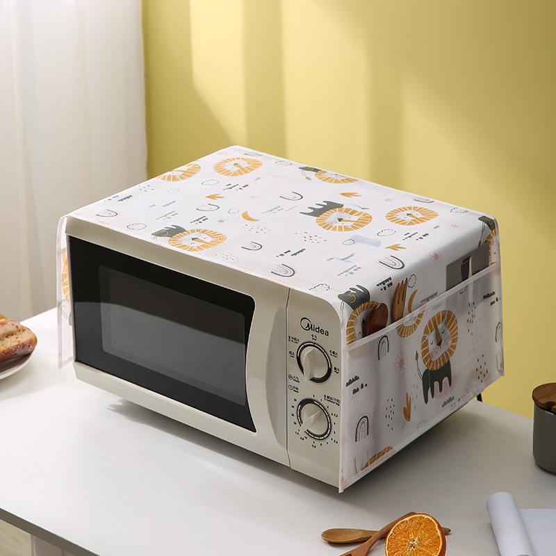 PEVA Modern Microwave Oven Dustproof Waterproof Cover 85x35 cm