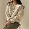 Vintage Harajuku Dames Casual Vest Trui Herfst Winter Losse Lange Mouw Koreaanse Tops Vrouwelijk Preppy Stijl Y2k Trui