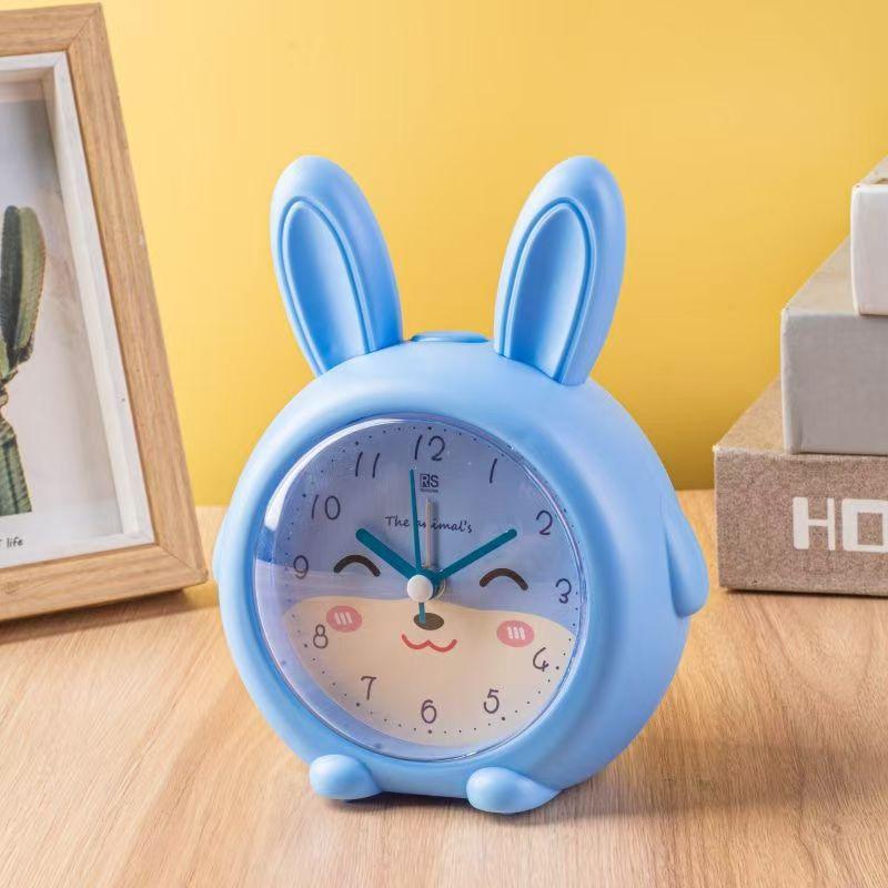 Student Small Alarm Clock Lazy Wake Up Music Multifunctional Children's Animal Clock Bedroom Silent Fashion Cute Seat Clock