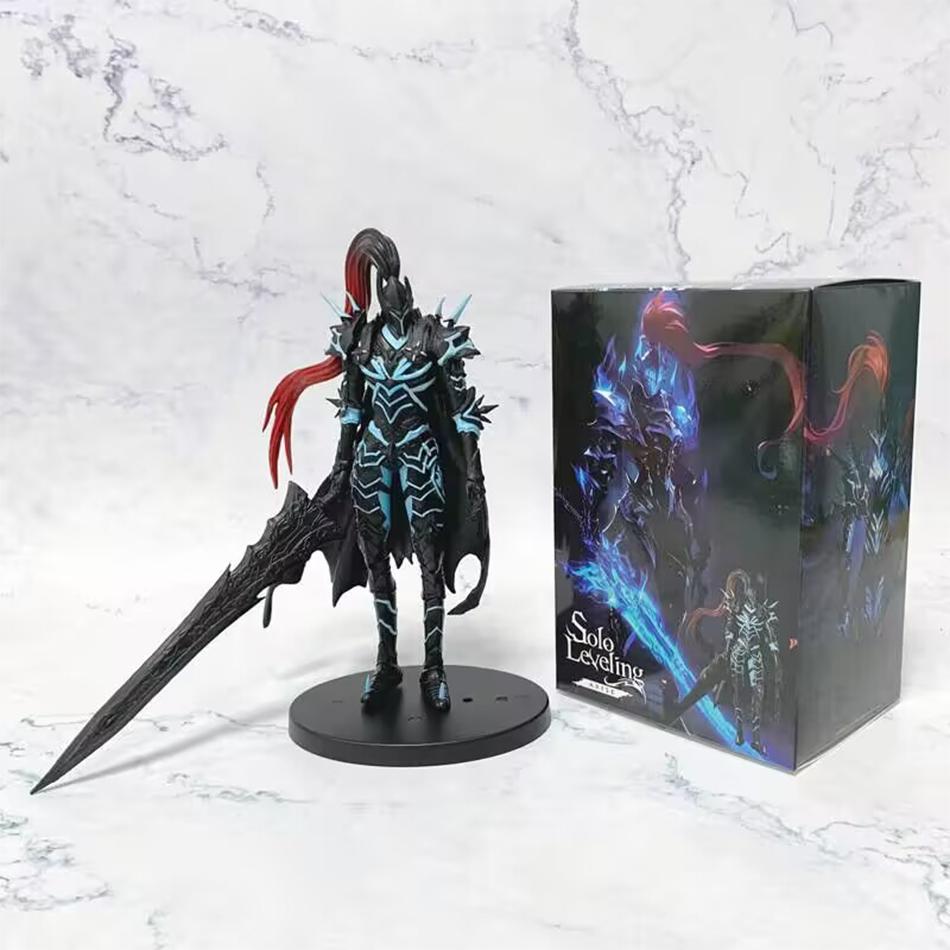21Cm/8.27Inch Solo Leveling Anime Figure Sung Jinwoo Action Figure Knightmaster Yeglit Figurine Pvc Adult Collection Model Toy