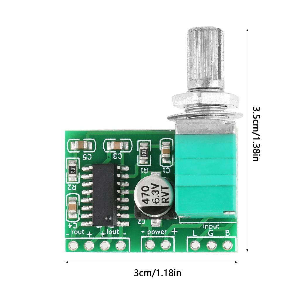 4pcs PAM8403 Mini DC 5V Digital Audio Amplifier Power Amp Module Board with Potentiometer