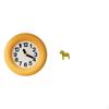 Silent Contemporary Wood Clock And Ornament for Kitchen Dining Room Bedroom Bookshelf Entrance