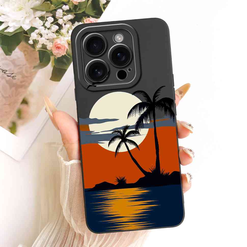 For iPhone 16 Pro 6.3" A3293 A3083 Case Cartoon Simplicity Soft Silicone Back Cover For iPhone 16 PRO A3292 A3294 Phone Cases