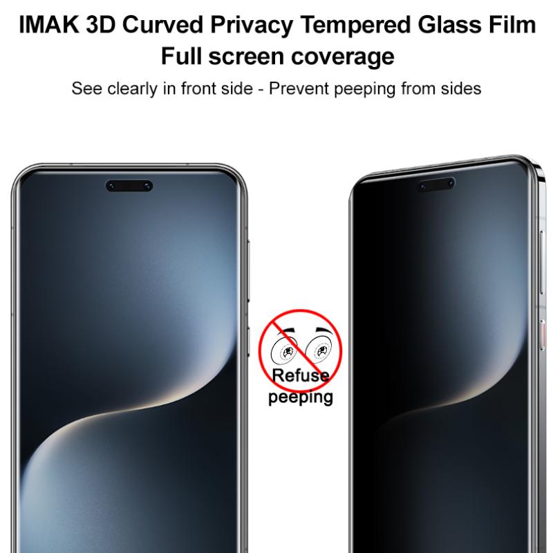 For Honor Magic 7 Pro 5G Glass IMAK 3D zakřivené tvrzené sklo pro ochranu soukromí Celoobrazovkový krycí film