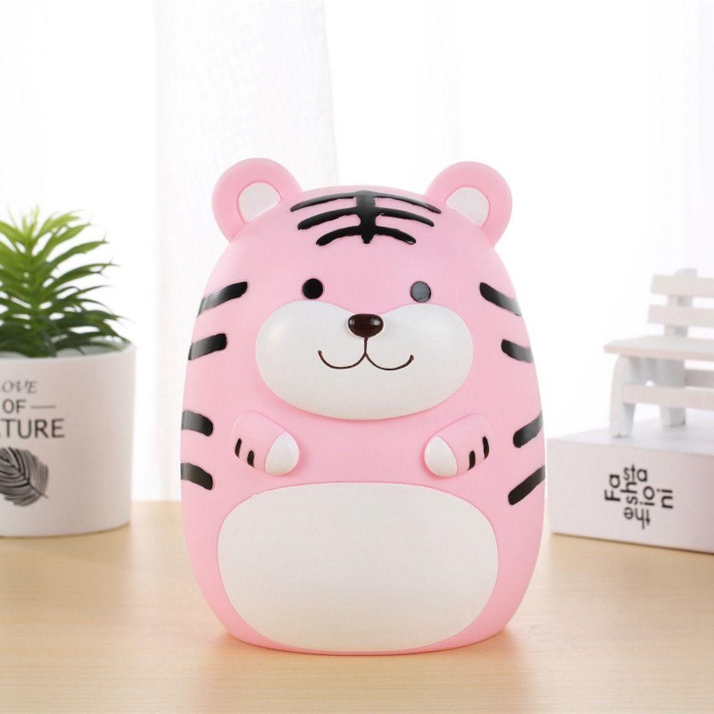 

Washable Tiger Saving Bank Cartoon Desktop Mascot Statues Exquisite Tiger Piggy Bank Living Room Style 1