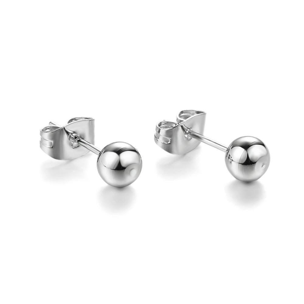 Simple Cute Cube Shaped Geometric Stud Earrings For Women Rose Gold For Female Daily Party Gift Jewelry E536