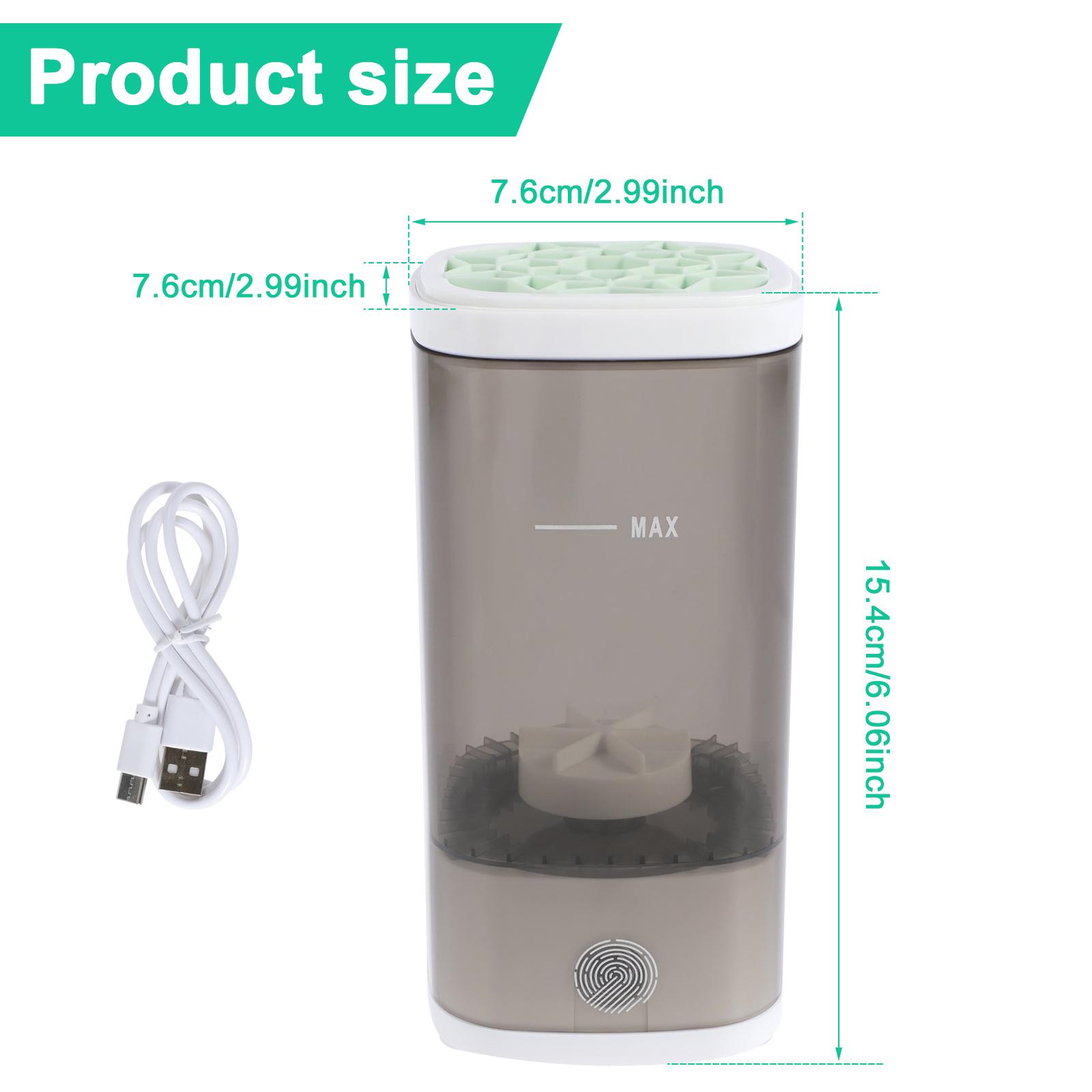 

Deeply Clean Electric Makeup Brush Cleaner Portable 2 In 1 Makeup Brushes Drying Rack for All Makeup Brushes Quick Dry Tool New чёрный